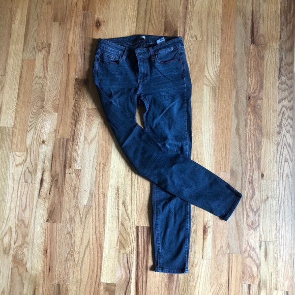 PAIGE Dark Blue/Charcoal Colored Denim Jeans - Picture 3 of 5